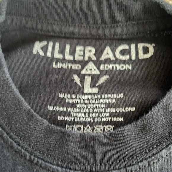 Killer Acid limited edition black graphic tee - Picture 3 of 5